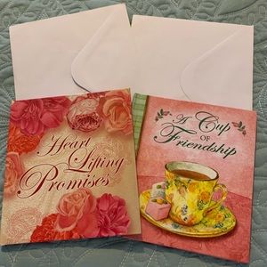 New WOT  Cards (2) Inspirational books a friendship and love.